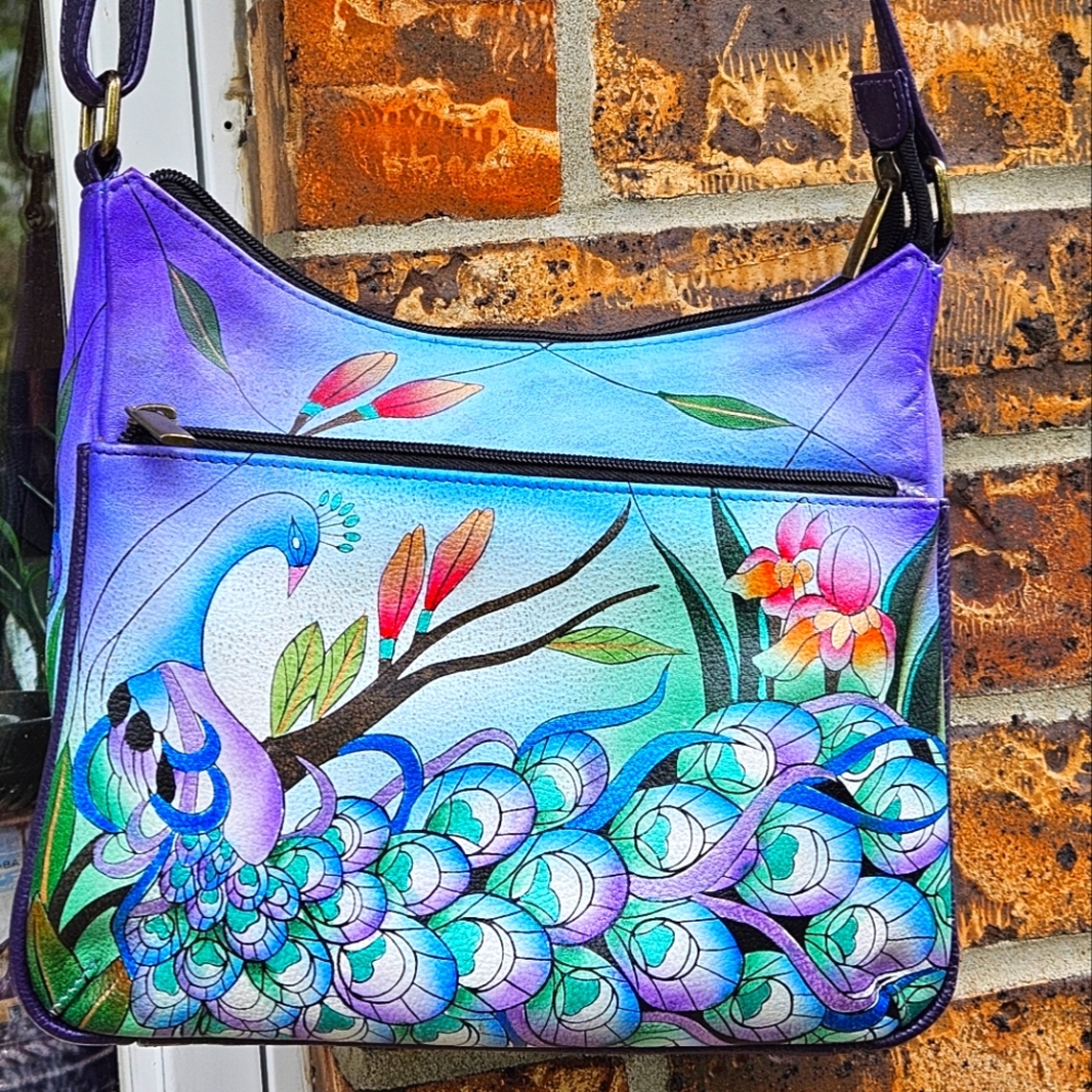 ANNA by Anuschka Peacock purse
